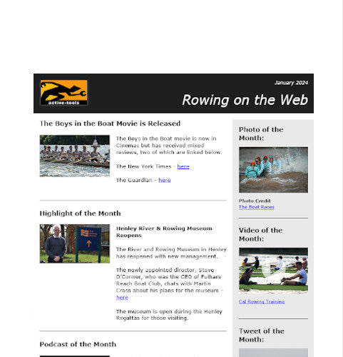 Rowing on the Web - January '24
