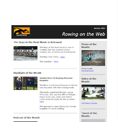 Rowing on the Web - January '24
