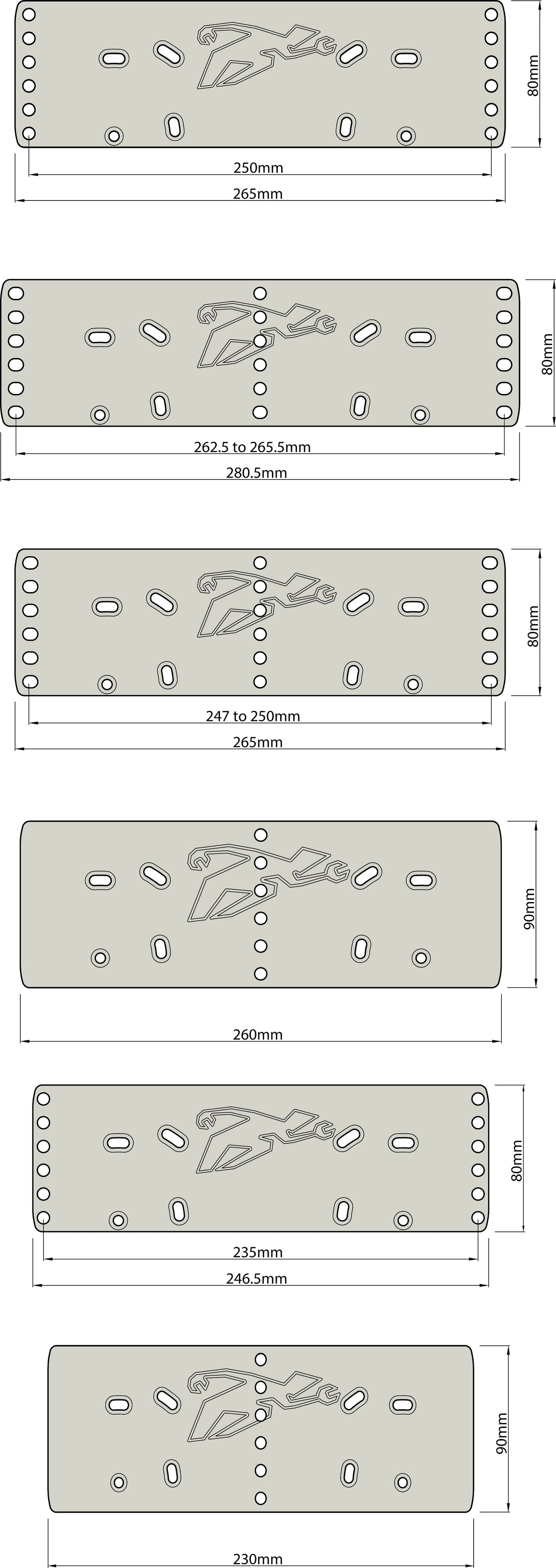 Shoe Mounting Plates