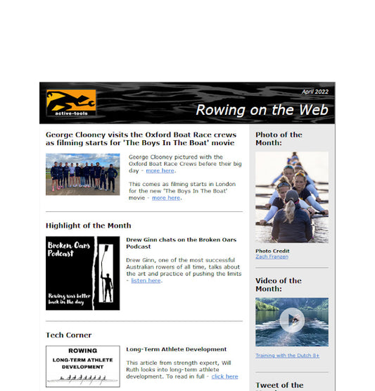 Rowing on the Web - April '22