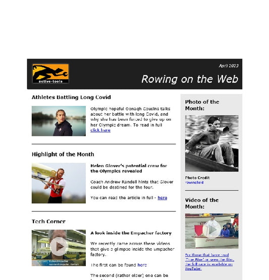 Rowing on the Web - April '23