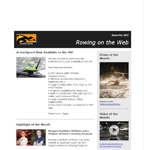 Rowing on the Web - September '23